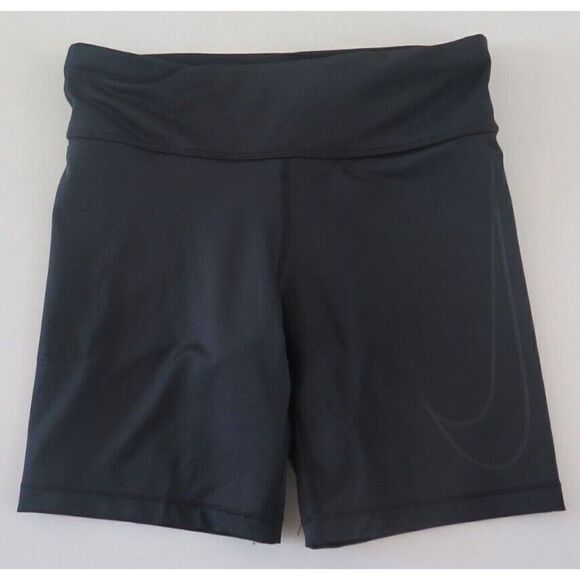 Nike CN5195 010 Women's Sz XS Black Dri-Fit Power Running Compression Shorts - Picture 1 of 7